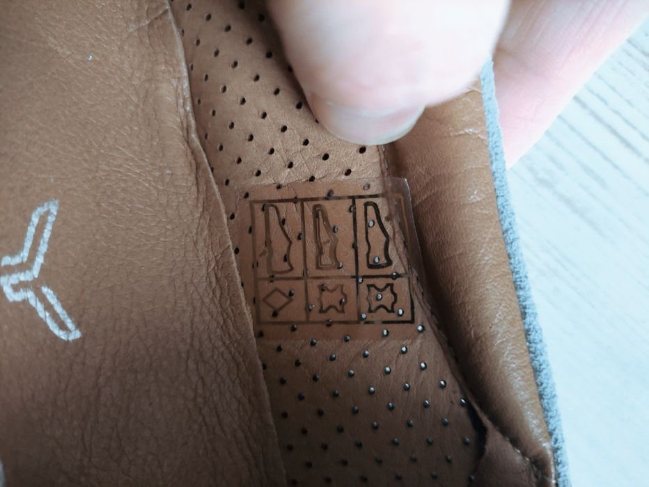 Нови мъжки обувки  "Теодор" от естествена кожа с истинска перфорация