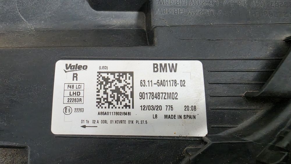 Far dreapta full led BMW X1 F48 facelift lci avariat spart 5A01178Far dreapta full led BMW X1 F48 facelift lci avariat spart 5A01178