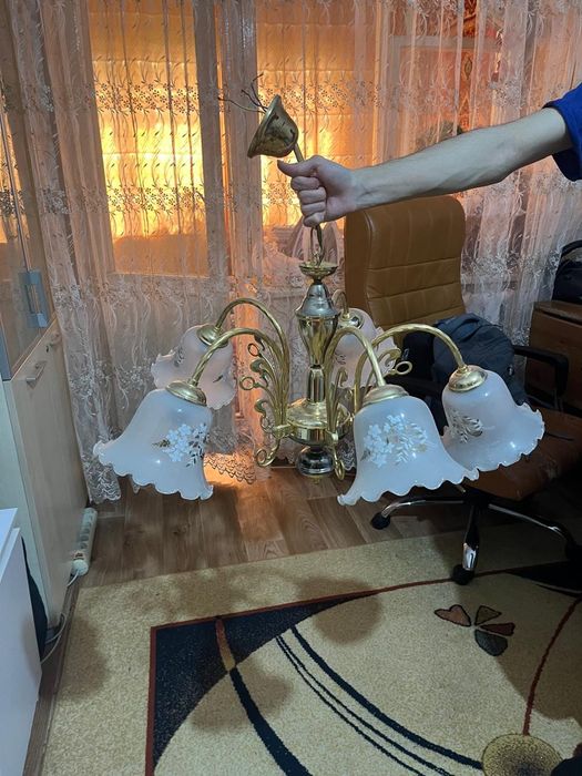 Люстра пятирожковая Чехия