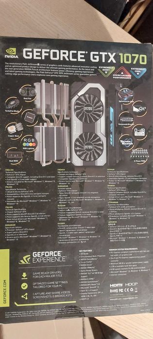 Placa video Palit JetStream Geforce GTX 1070
