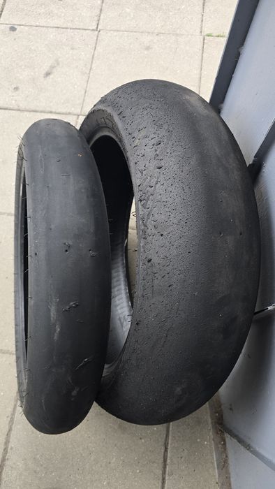 Dunlop d212 slick 190 55 17 и 120 70 17