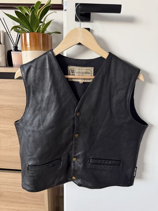 Vesta Piele Natural WALDEN MILLER Australia Negru Dama Femei | Marime