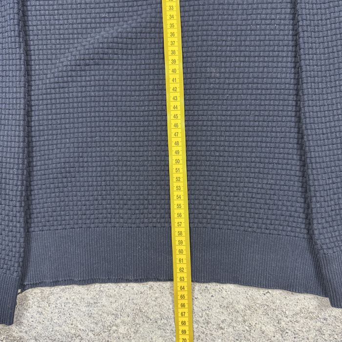 Мъжки пуловер GANT – Тъмносин – Размер L – Вафлена Плетка