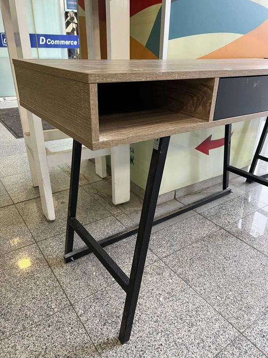 2 броя бюра 48x120 цвят светъл дъб/черно