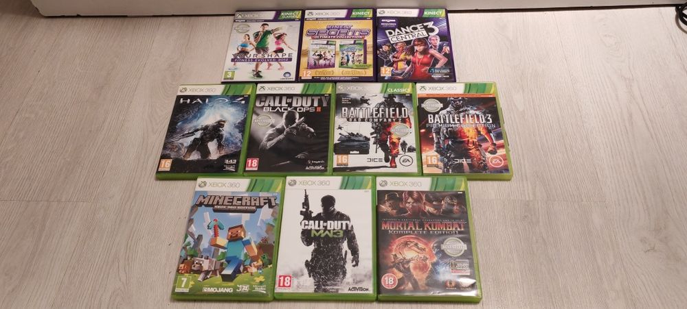 XBox 360 plus 10 jocuri