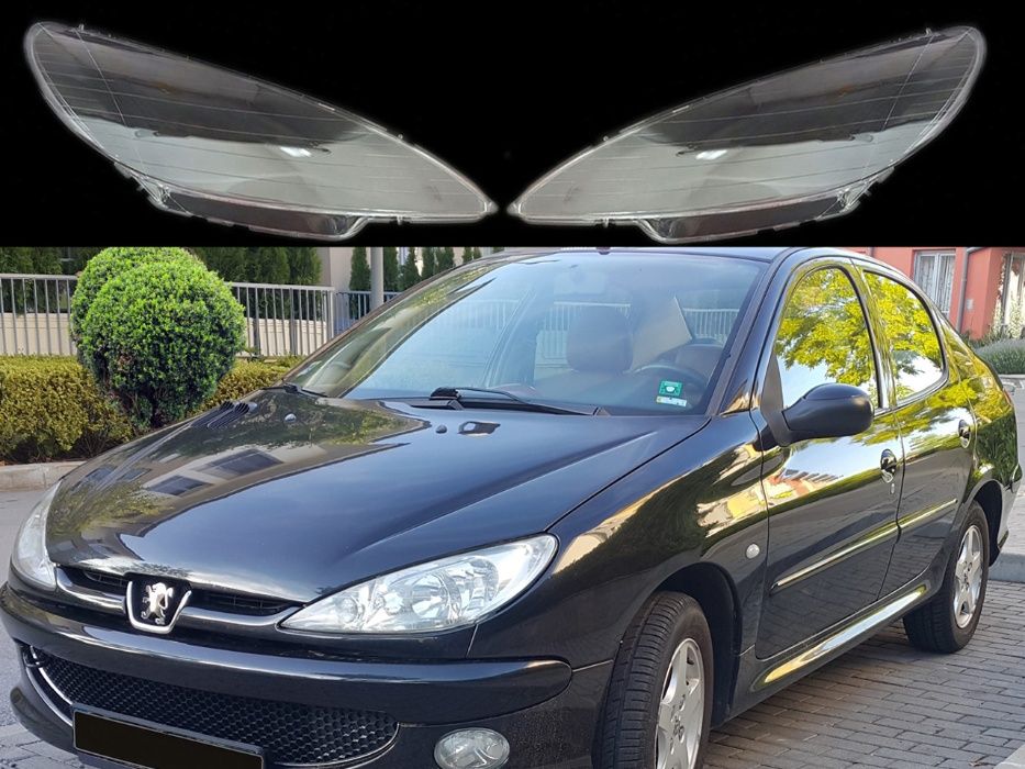 Комплект Стъкла за фарове на Peugeot 206 / Пежо 206