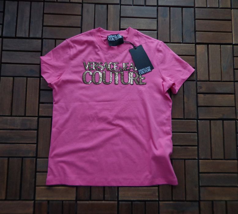 Дамска тениска Versace Jeans Couture Sequin logo T-shirt