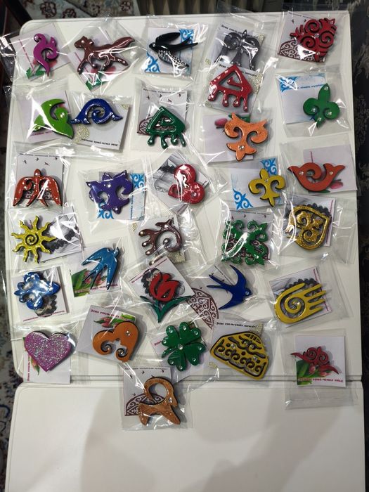 Этно брошка брошь