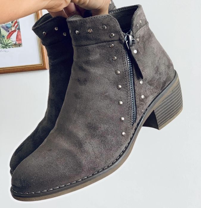 Комфортни леки боти велур 37 номер