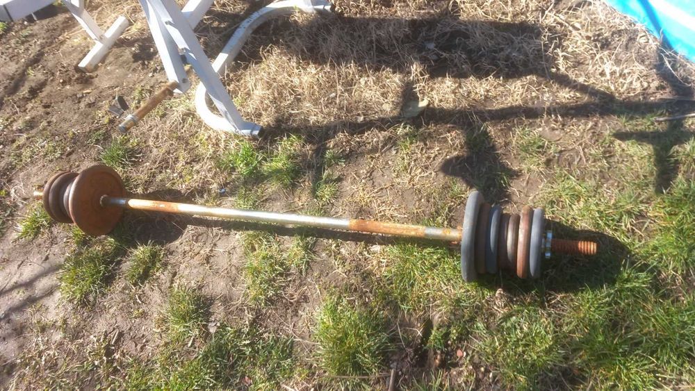 Лежанка с 2 лоста, 2 лоста гири и тежести