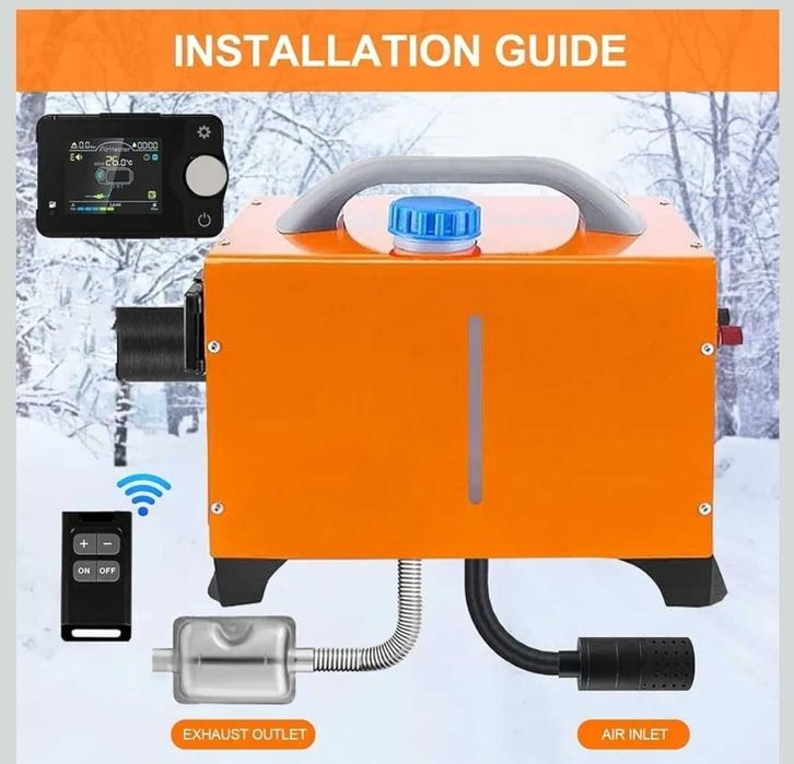 Webasto 12V 24V 8kw + bluetooth STANIS Sirocou Portabil auto  Vevor