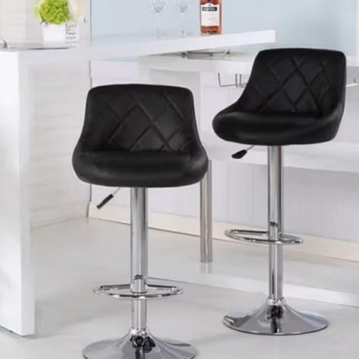 Бар стол с регулируема височина и въртяща функция – комфорт и стил за