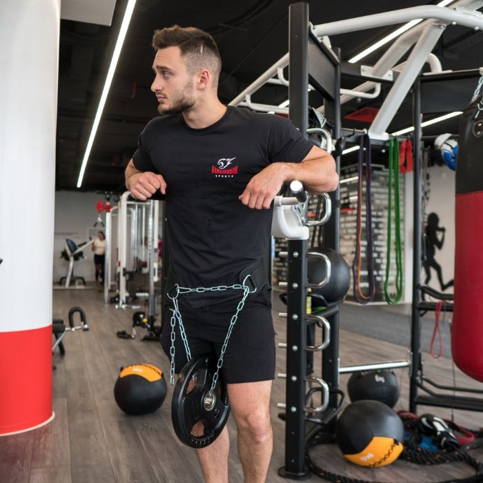 Колан с верига за кофички и набирания Armageddon Sports