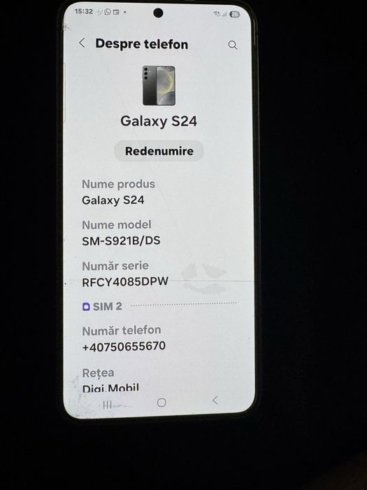 Se vinde urgent Samsung galaxi s24