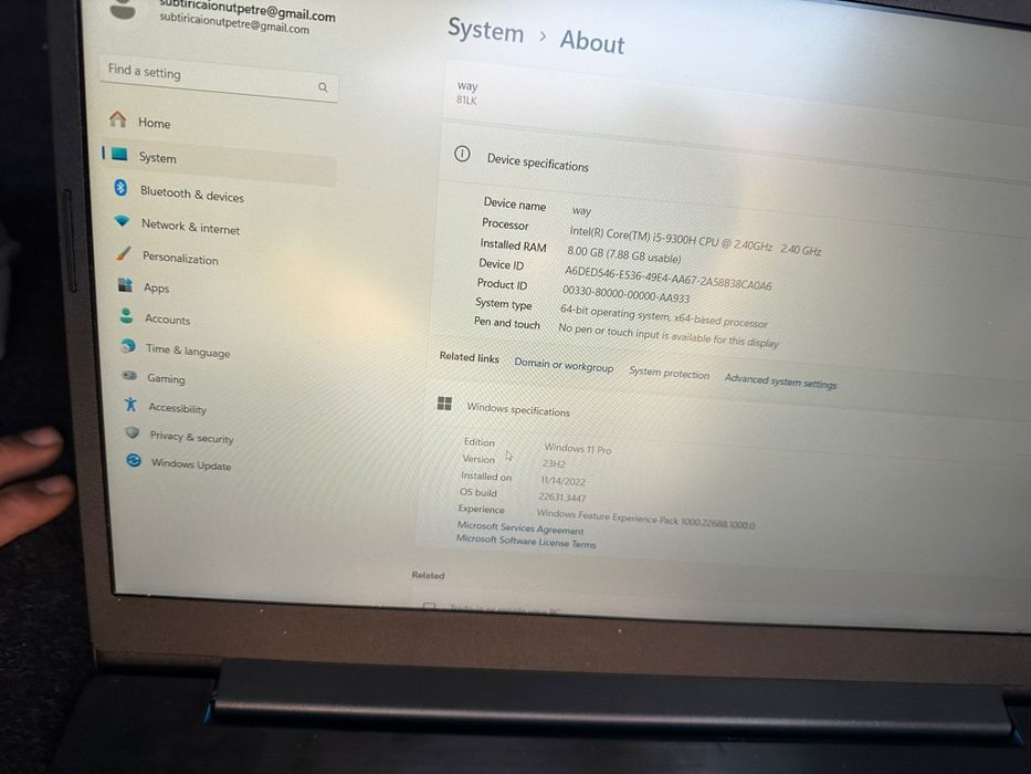 Laptop Lenovo i5