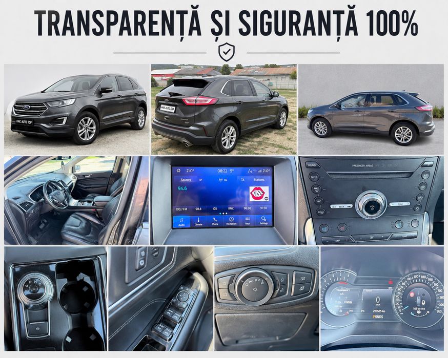 Ford Edge 2.0 EcoBlue 238 CP • AWD • Automat • Garanție 12 Luni
