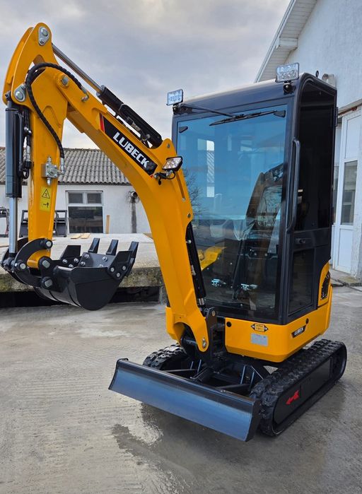 Miniexcavator Lubeck W169 Y CAB~ NOU~Motor YANMAR 3 cilindri~ Garantie 2 ani