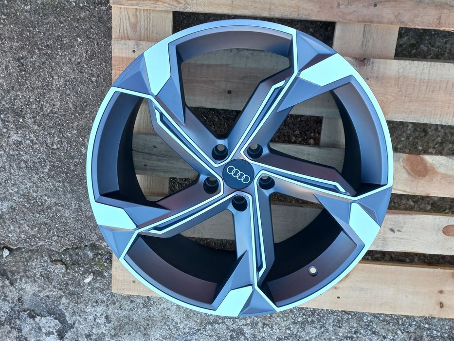 18"AUDI Rotor26 Matt Gunmetal Polish 8Ж ет30 A5 A6 A7 A8 Q3 Q5 Q7 Нови