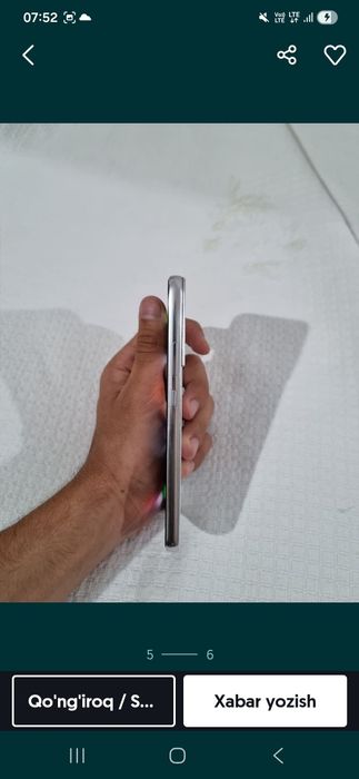 Samsung S22 256gb ideal holatda karobkasi bor