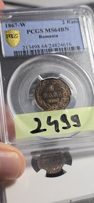 2 bani 1867 Watt MS64