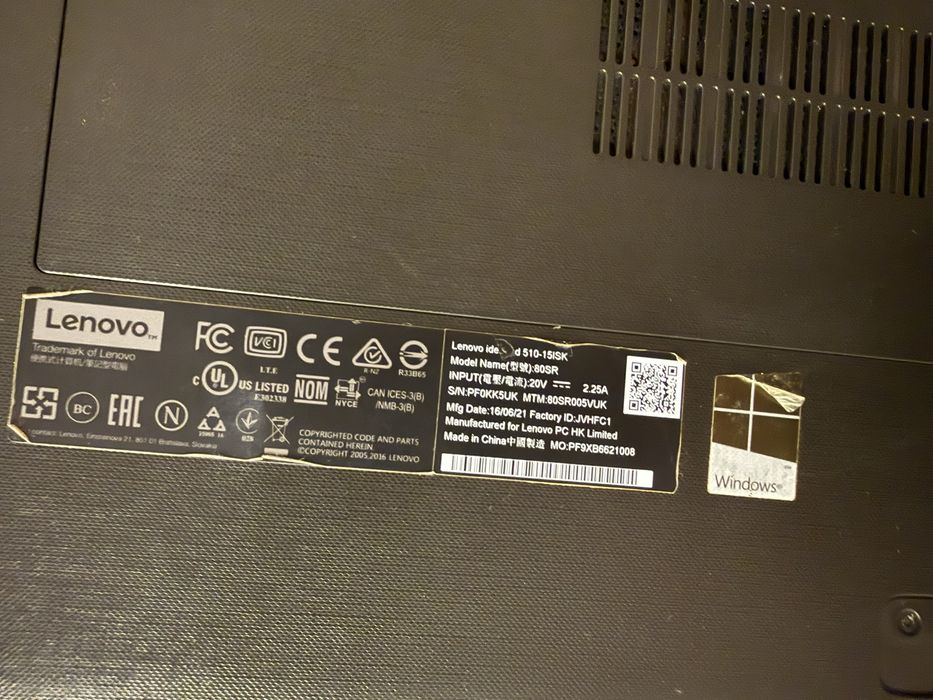 Vand Laptop  Lenovo intel core i3