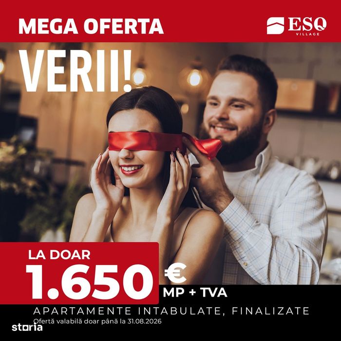 ESQ Village 3 Galata, apartament cu 3 camere, TIP 1, etaj 1 sau 2