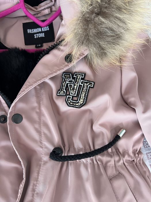 Детска парка с естествен косъм