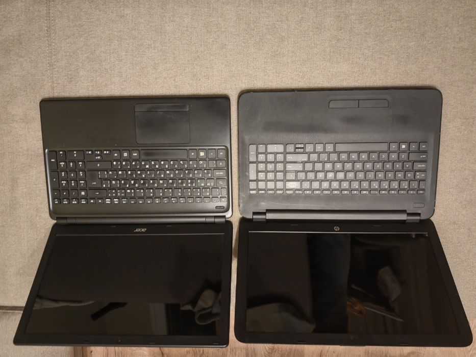 Продавам два лаптопа Acer и Hp за  части или за ремонт.Hp - работи.