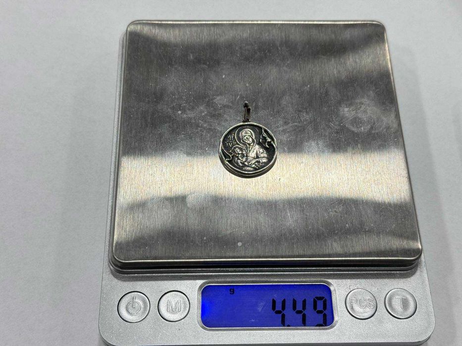 Стар Сребърен Медальон - Дева Мария / 925 / 4.49гр.