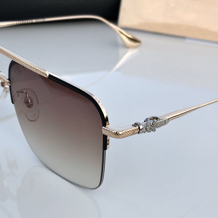 Ochelari Chrome Hearts maro
