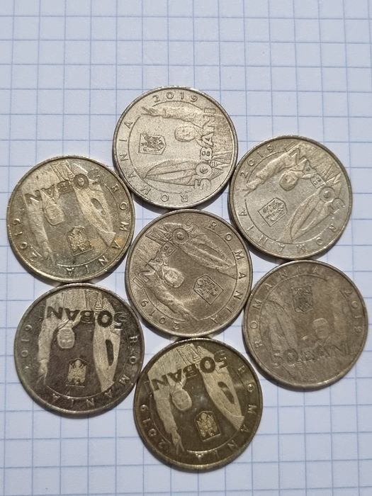 Lot  Monezi  50 bani revolufia din 1989