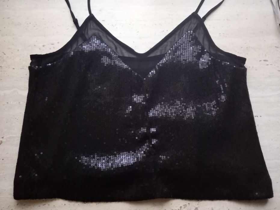 Top sexy cu paiete/măsură S/H&M