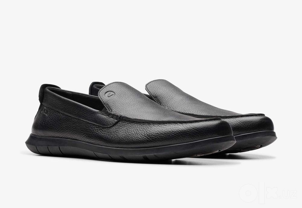 Мужские кожаные мокасины Clarks Flexway Step EU 41.5 42 оригинал