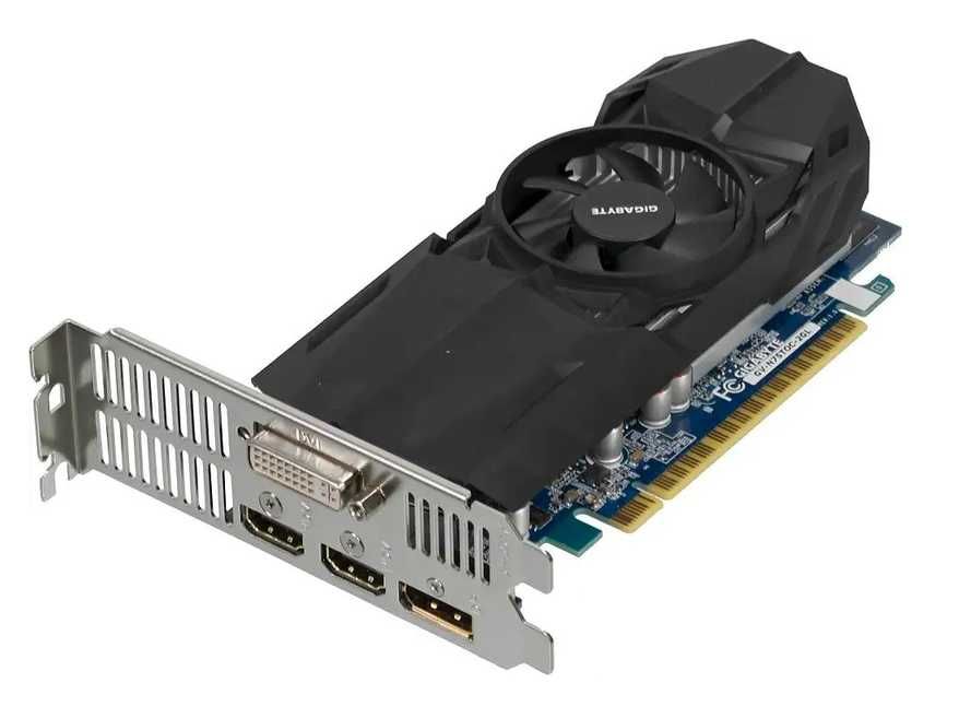 Низкопрофильная видеокарта Gigabyte 750 ti нерабочая, на запчасти