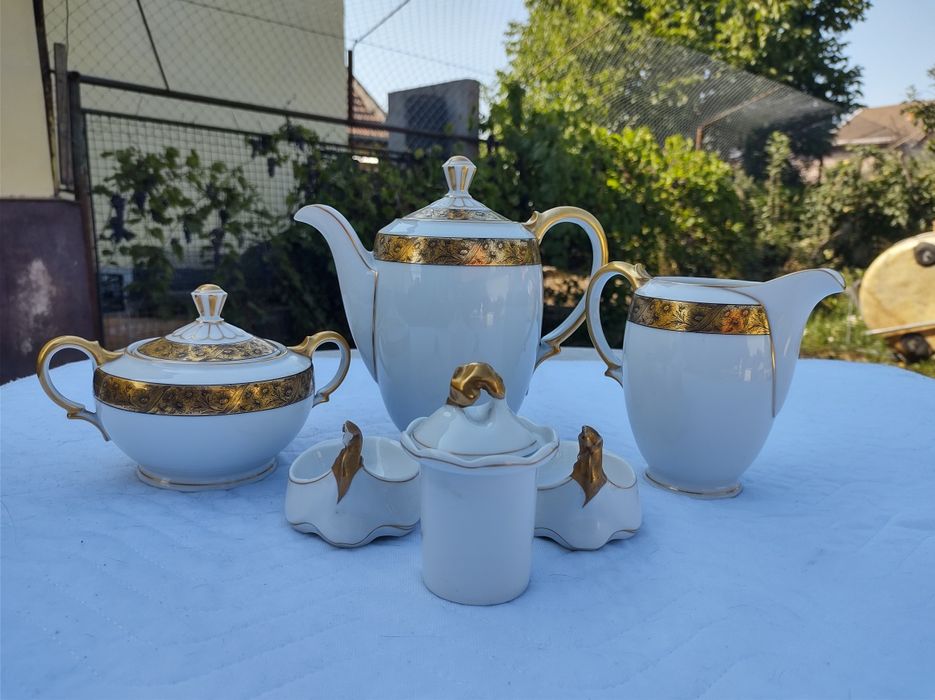 Set ceainic si sosiera portelan original Bavaria & Baruch