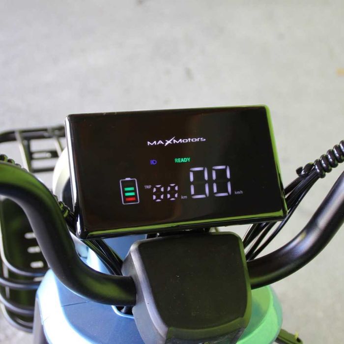 Двуместна електрическа триколка Pudding 1800W-48V-20Ah-BLUE