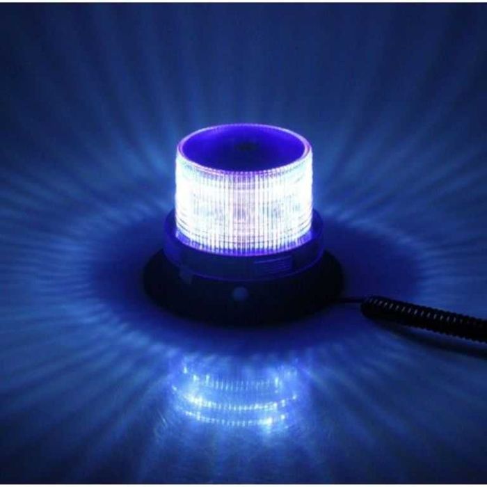 Аварийна сигнална 30 LED лампа 12 / 24V блиц синя светлина.
