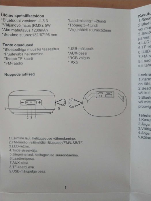 Блутут тонколона Westrom