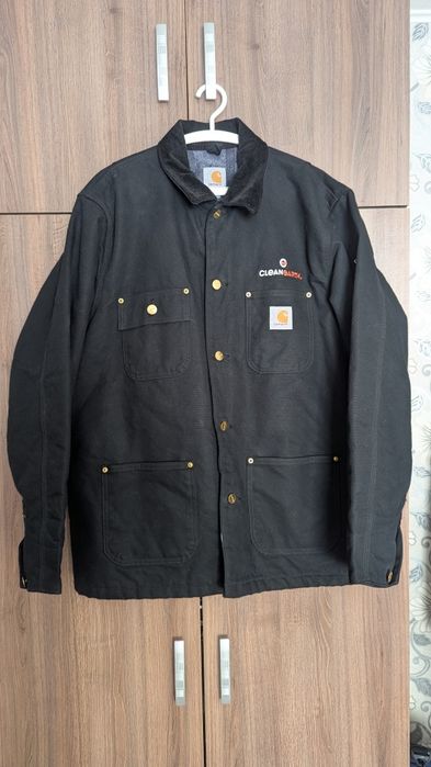 Carhartt Chore Coat цвят черен (C001-BLK)