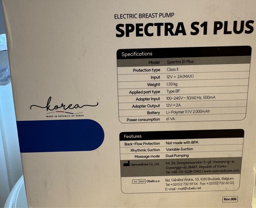 Pompa de san Spectra S1 Plus