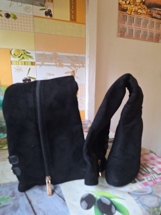 Сапожки замшевые размер 36