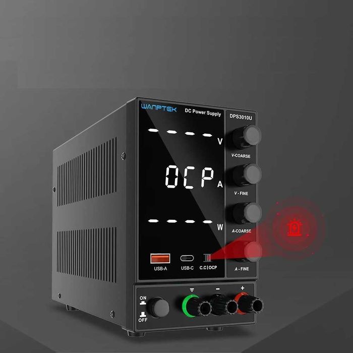 Лабораторно захранване DPS3010U, 0~30VDC, 0~10A, 1 канал, груби финни