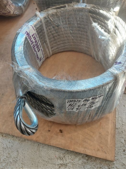 Cablu troliu forestier dublu compactat inima metalica fi 11 70m