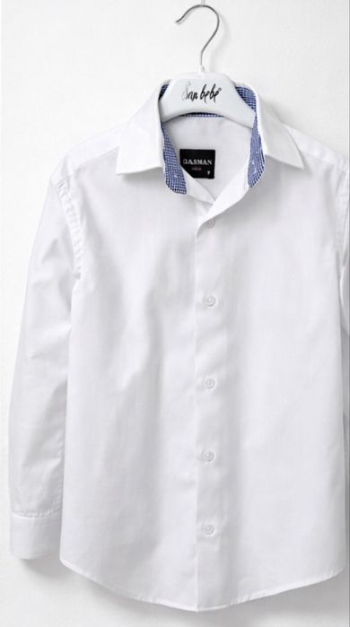 Белая рубашка GLASMAN р 116-120 на 7 лет