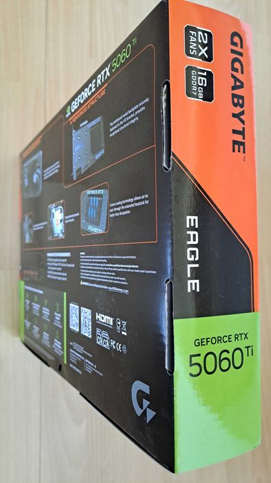 RTX 5060 TI 16GB EAGLE OC, sigilata, garantie 36 luni