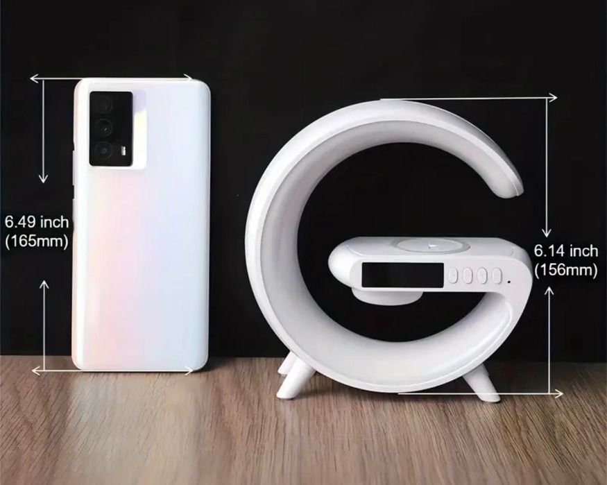 Беспроводная колонка/зарядка/будильник