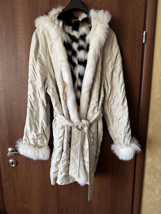 Дамски шлифер/ тренч с две лица.