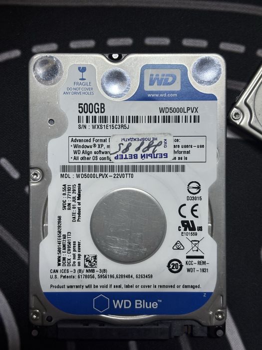 Жесткие диски HDD 2.5" (для ноутбука)