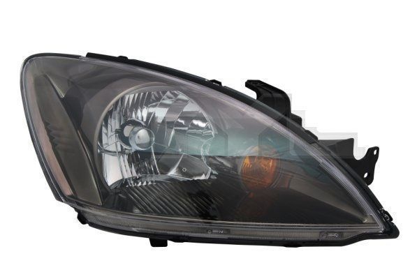 Far Mitsubishi Lancer (CS) 09.2003-09.2007 TYC partea Stanga, tip bec H4 fara motoras, reglare electrica, culoare rama neagra