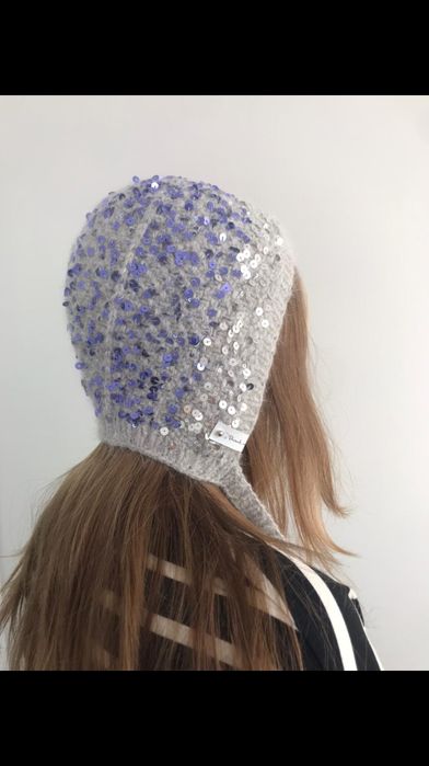 Чепчик с пайетками. Паутинка кофта мохер шелк состав.